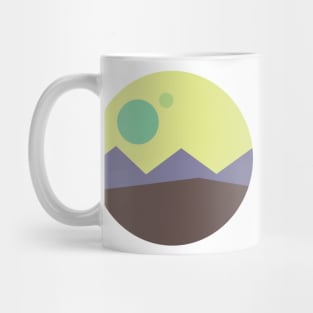 Mountain view illustration Mug